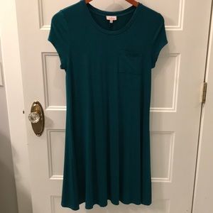 NEW green pocket tee-shirt dress
